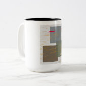 Streak Squares Tweekleurige Koffiemok (Voorkant links)