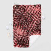 Streaks doorgekruiste en wazig, perzik- of zalmkle golfhanddoek (Insitu)