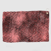 Streaks doorgekruiste en wazig, perzik- of zalmkle golfhanddoek (Horizontaal)