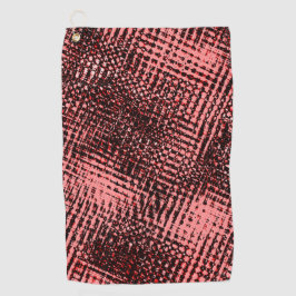 Streaks doorgekruiste en wazig, perzik- of zalmkle golfhanddoek