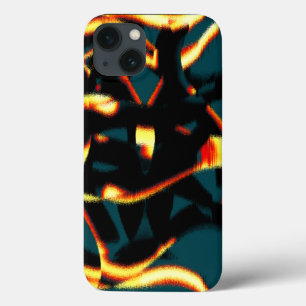 Streaks verbrande gele rode blikjes, ondeugdelijke Case-Mate iPhone case