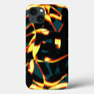 Streaks verbrande gele rode vleerstof Case-Mate iPhone case