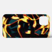 Streaks verbrande gele rode vleerstof Case-Mate iPhone case (Achterkant (horizontaal))