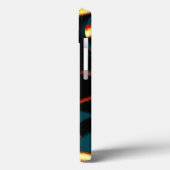Streaks verbrande gele rode vleerstof Case-Mate iPhone case (Achterkant / Links)