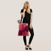 Streaky Hawaiian Hibiscus Reversible Beach Bag Tote Bag (Op model)