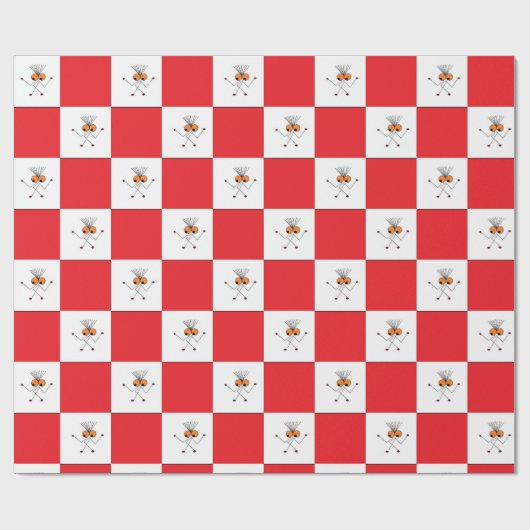 Streaky J Red Wrapping papier (Vlak)