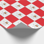 Streaky J Red Wrapping papier (Hoek)