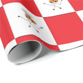 Streaky J Red Wrapping papier (Rol Hoek)