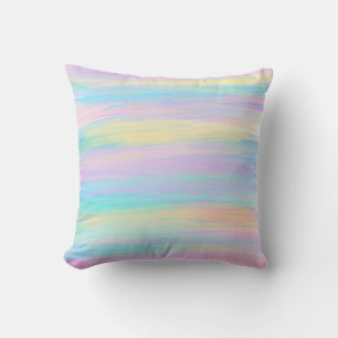Streaky Paint Stripes Multicolor Kussen