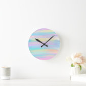 Streaky Paint Stripes Multicolor Ronde Klok (Huis)