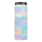 Streaky Paint Stripes Multicolor Thermosbeker (Achterkant)
