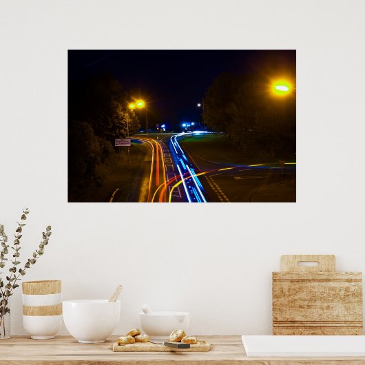 Streaky Traffic Poster (Keuken)