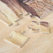 Stream and Mountain Korean Joseon Dynasty Folk Art Legpuzzel (Zijkant)