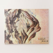 Stream and Mountain Korean Joseon Dynasty Folk Art Legpuzzel (Horizontaal)