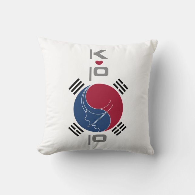 Stream-Art_K-POP Ala KOREA-ontwerp Kussen (Voorkant)