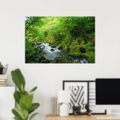Stream in Springtime Poster (Thuiskantoor)