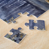 Stream New England Landscape Waterverf Painting Legpuzzel (Zijkant)