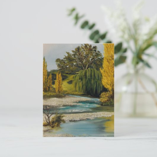 Stream Nieuw-Zeeland Briefkaart (Staand voorkant)