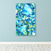 Stream of Life Mixed Media Mosaic Canvas Afdruk (Insitu (Houten vloer))