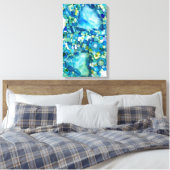 Stream of Life Mixed Media Mosaic Canvas Afdruk (Insitu (Slaapkamer))