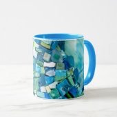 Stream of Life Mixed Media Mosaic Mok (Voorkant rechts)