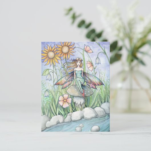 Stream of Magic Fairy Briefkaart beroemd gemaakt d (Staand voorkant)