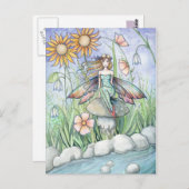 Stream of Magic Fairy Briefkaart beroemd gemaakt d (Voorkant / Achterkant)