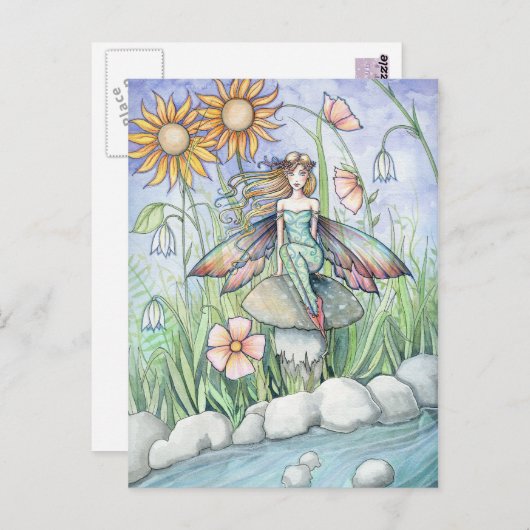 Stream of Magic Fairy Briefkaart beroemd gemaakt d (Voorkant / Achterkant)