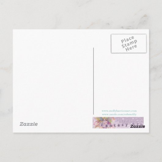 Stream of Magic Fairy Briefkaart beroemd gemaakt d (Achterkant)