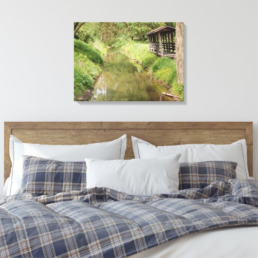 Stream of Tranquility Country Photography Canvas Afdruk (Insitu (Slaapkamer))