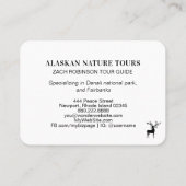 *~* Stream Sun Stage Buck Antler Deer Mountain Visitekaartje (Achterkant)