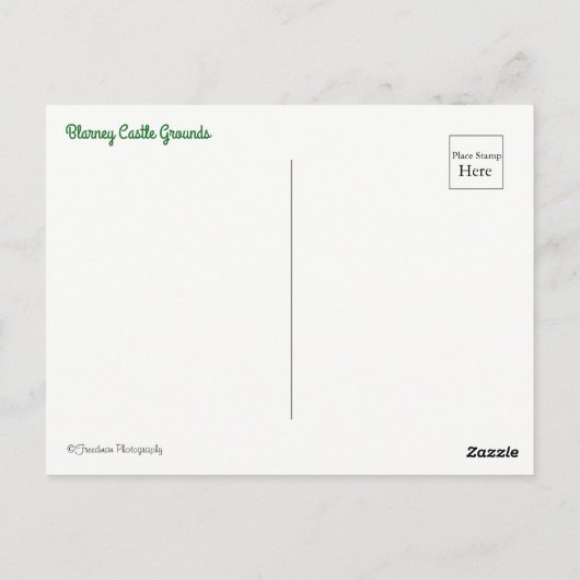 Stream through Blarney Grounds Briefkaart (Achterkant)