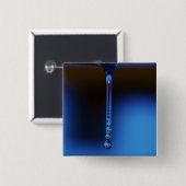 Stream to Drop by Shirley Taylor Vierkante Button 5,1 Cm (Voorkant /achterkant)