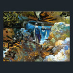 STREAM WATERFALL FOTO AFDRUK<br><div class="desc">An art design of a small stream waterfall.</div>