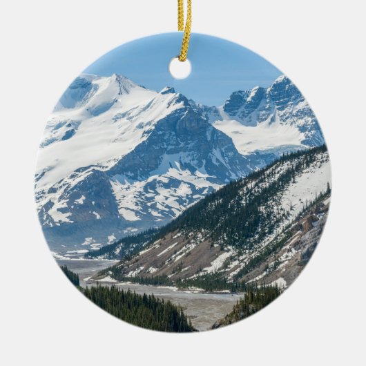 Streamen langs Icefields Parkway Highway 93 - Cana Keramisch Ornament (Voorkant)