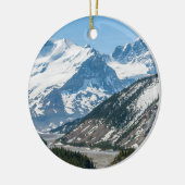 Streamen langs Icefields Parkway Highway 93 - Cana Keramisch Ornament (Links)