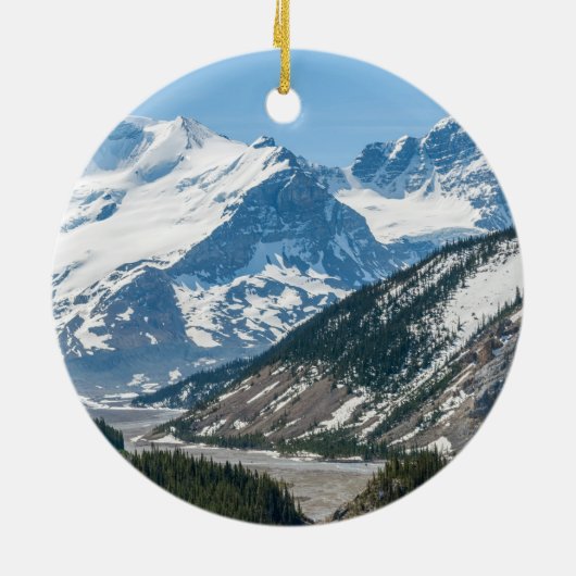 Streamen langs Icefields Parkway Highway 93 - Cana Keramisch Ornament (Achterkant)