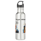 Streamer Capybara Water Bottle – Personalized Game Waterfles (Voorkant)