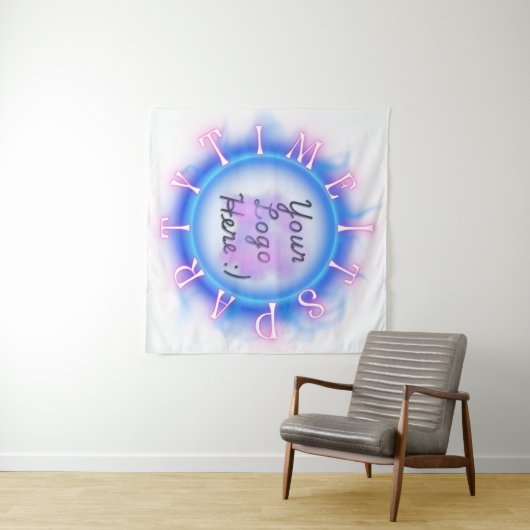 Streamer Feest Tijd Achtergrond Wandkleed (In Situ (horizontaal))