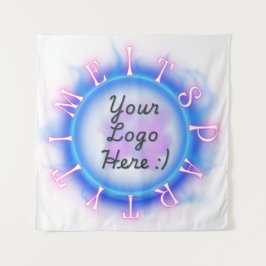 Streamer Feest Tijd Achtergrond Wandkleed