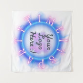 Streamer Feesttijd Achtergrond Wandkleed (Voorkant (horizontaal))