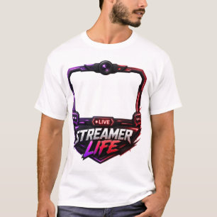 Streamer Leven Live Gaming Content Creator T-Shirt