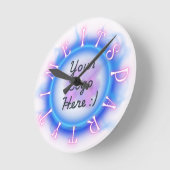 Streamer Party Time Clock Ronde Klok (Hoek)