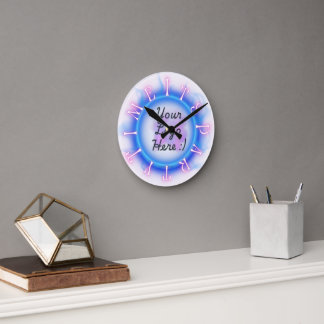 Streamer Party Time Clock Ronde Klok