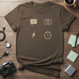 Streamer Pictogrammen T-shirt