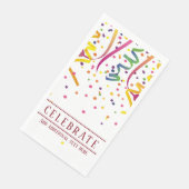 Streamers, Confetti en feestvieren Servet (Hoek)