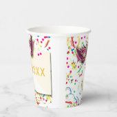 Streamers & Confetti oudejaarsfeest Papieren Bekers (Rechts)