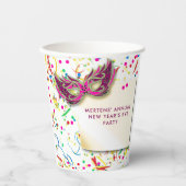 Streamers & Confetti oudejaarsfeest Papieren Bekers (Voorkant)