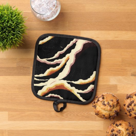 Streamers decoratief ontwerp 1902 pannenlap (Top down)