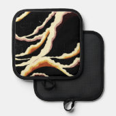 Streamers decoratief ontwerp 1902 pannenlap (Voorkant / Achterkant)